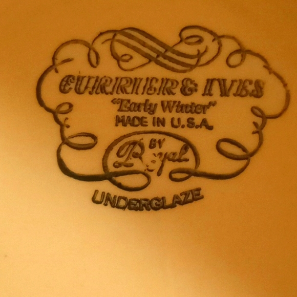 VTG- Currier & Ives by Royal Early Winter- 3 Bowl Bundle - Picture 6 of 11